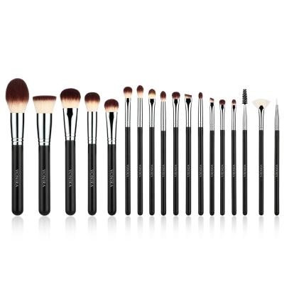 Custom Private Label High Quality Best Affordable 18 Pieces Black Synthetic Make