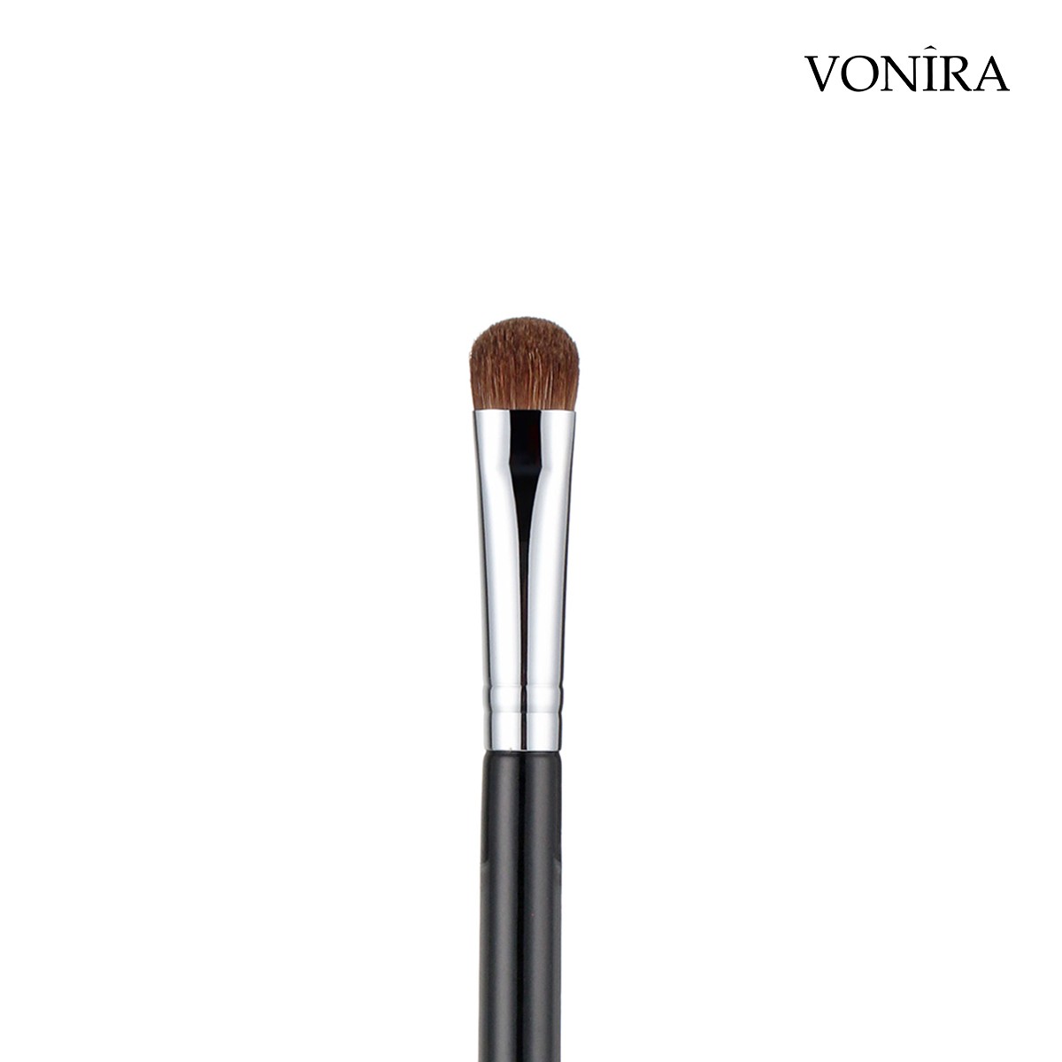 Vonira Beauty Factory Large Eye Shadow Makeup Brush Natural Pony Hair With Silver Copper Ferrule Custom Private Label Service