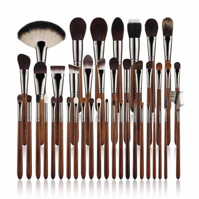 Vonira Luxury Complete 42 Pieces Professional Makeup Artist Brush Set Private Label Custom Logo Artist Make up Brushes With Brass Ferrule