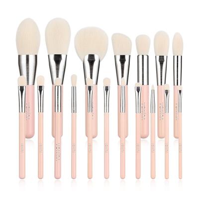Luxury Professional Makeup Tools Soft Baby Pink Makeup Brush Set Cosmetic Brush Set With Taklon Synthetic Hair