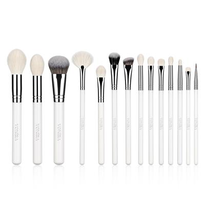Vonira Beauty Luxury White Handle Makeup Artist Makeup Brushes Set Wholesale OEM Private Label Cosmetic Make up Brushes Kit