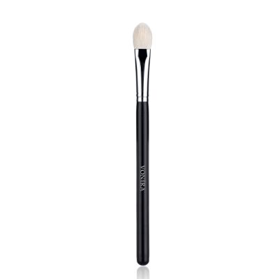 Best Makeup Brush Manufacturer Vonira Lagre All Over Eye Shadow Brush With Silver Copper Ferrule Black Handle Custom Private Label Service