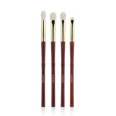 Makeup Brushes Factory Vonira EyeShadow Brush Set Gold Copper Ferrule Red Ebony Wooden Handle