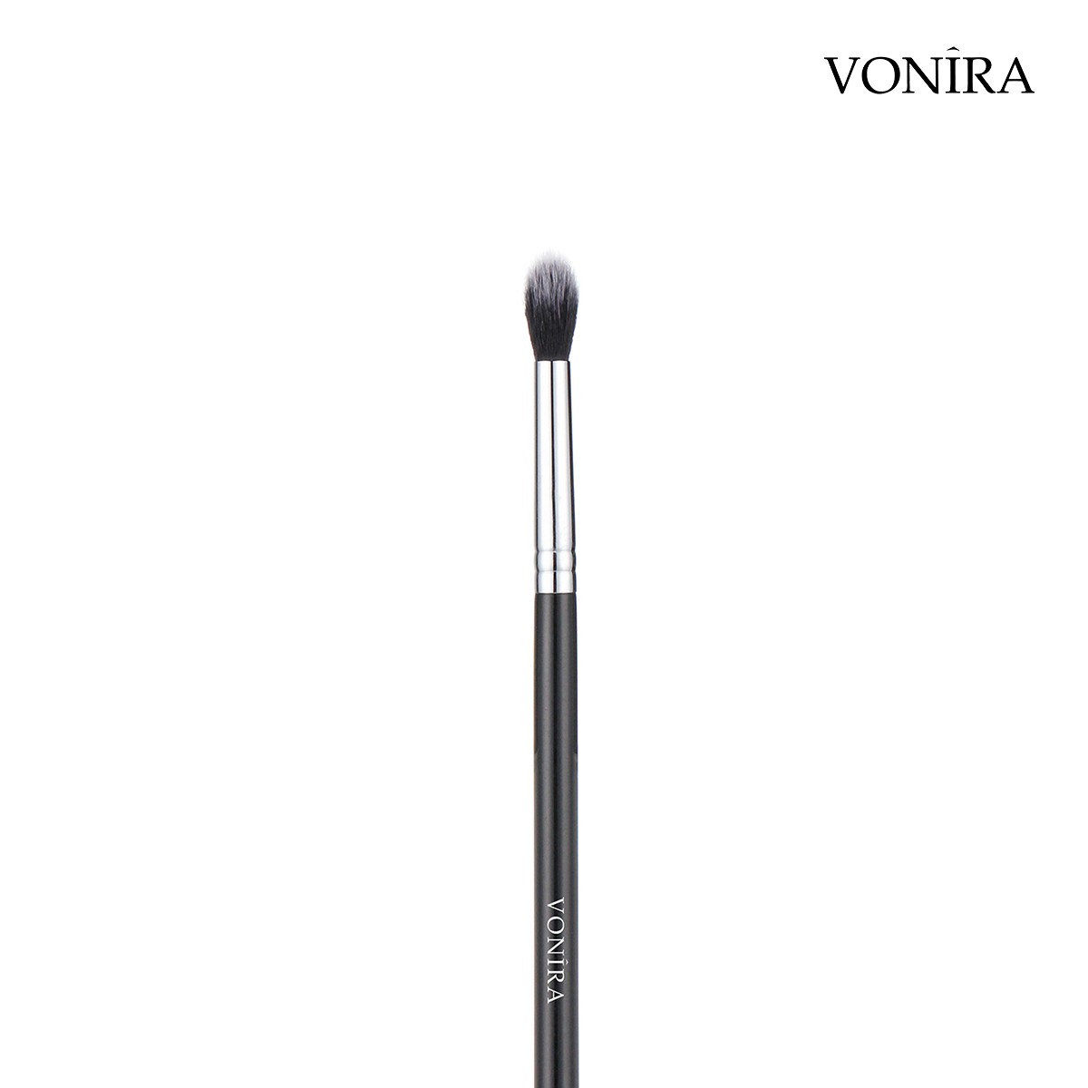 Vonira Beauty Makeup Tapered Eye Shadow Blending Crease Brush With Taklon PBT Synthetic Hair Silver Copper Ferrule Custom Private Label Service