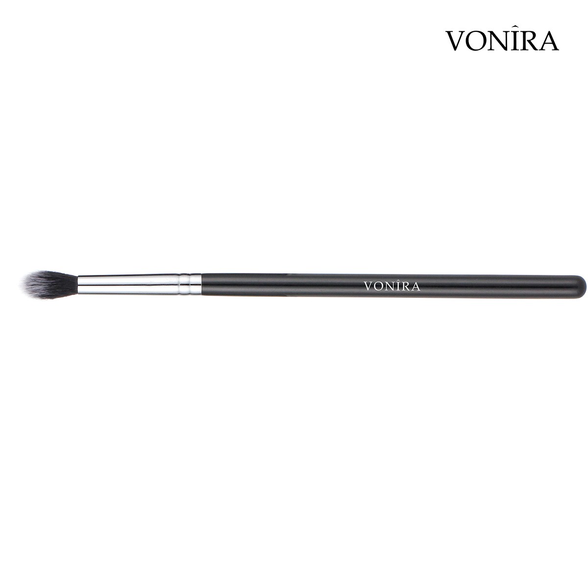 Vonira Beauty Makeup Tapered Eye Shadow Blending Crease Brush With Taklon PBT Synthetic Hair Silver Copper Ferrule Custom Private Label Service