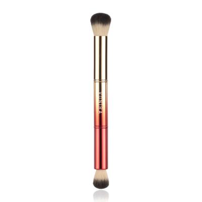 Vonira Beauty Manufacturer Wholesale Round Dome Double-Ended Concealer Brush Supplier Custom Logo Private Label Gradient Color