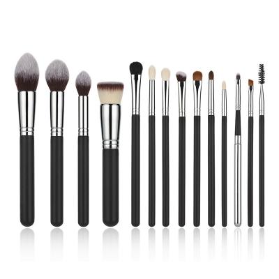 Vonira Beauty Matte Black Silver Copper Professional Makeup Studio Makeup Artist Must Have Basic Cosmetic Brushes Set OEM ODM