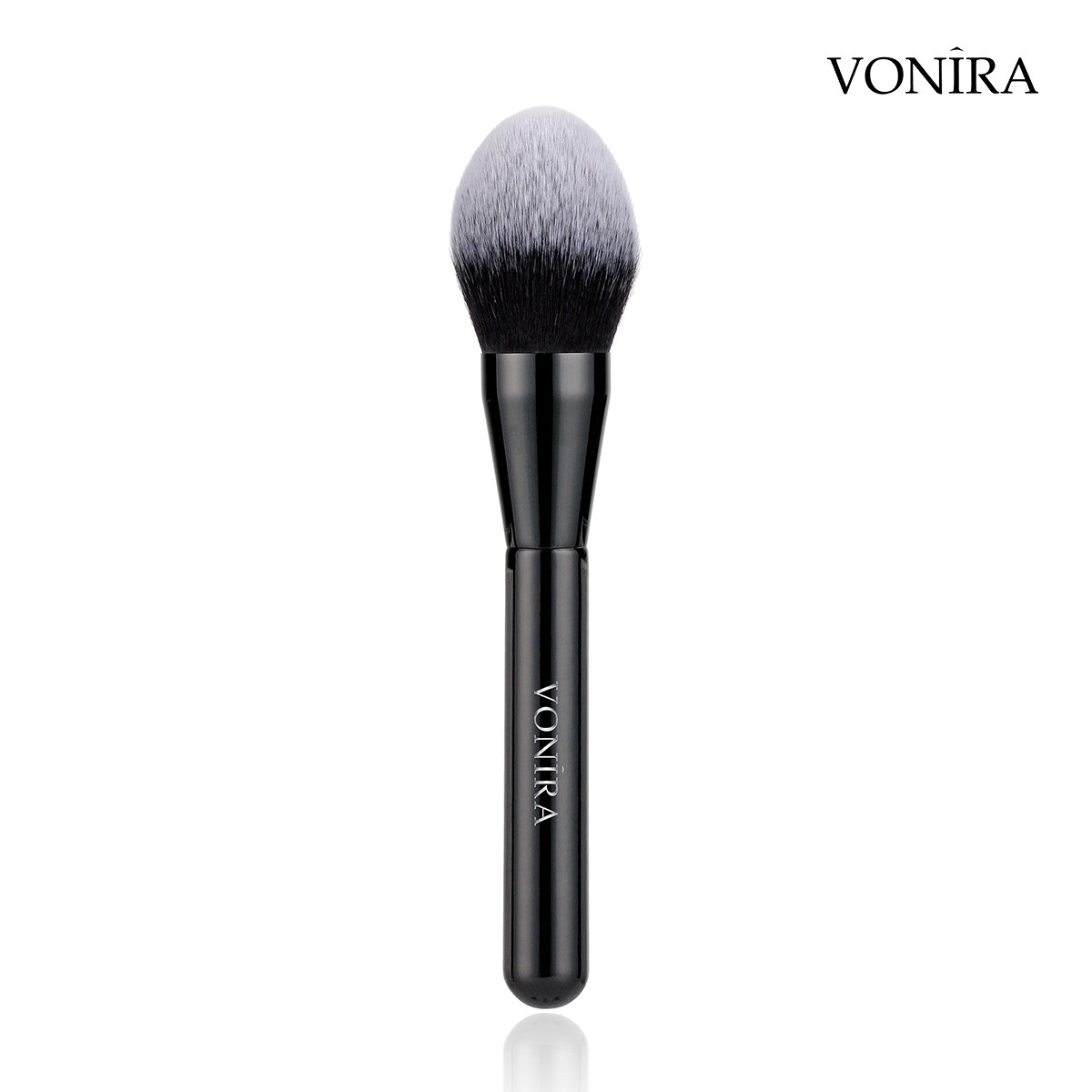 Vonira Beauty OEM ODM Fashion Professional 28 Pieces Makeup Brushes Set Glossy Black Luxury Premium Cosmetic Brushes Set Private Label