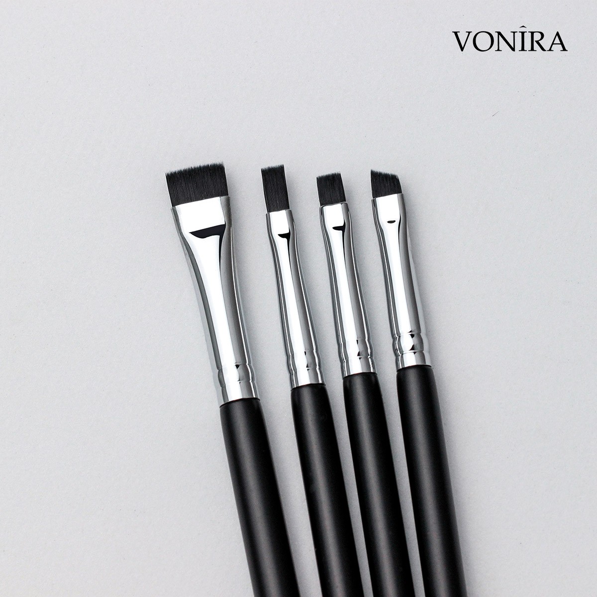 Vonira Beauty Precision Detail Eye Brush Set Custom Makeup Eyesahdow Eyebrow Eye Liner Tiny Basic Brushes Kit With Private Label