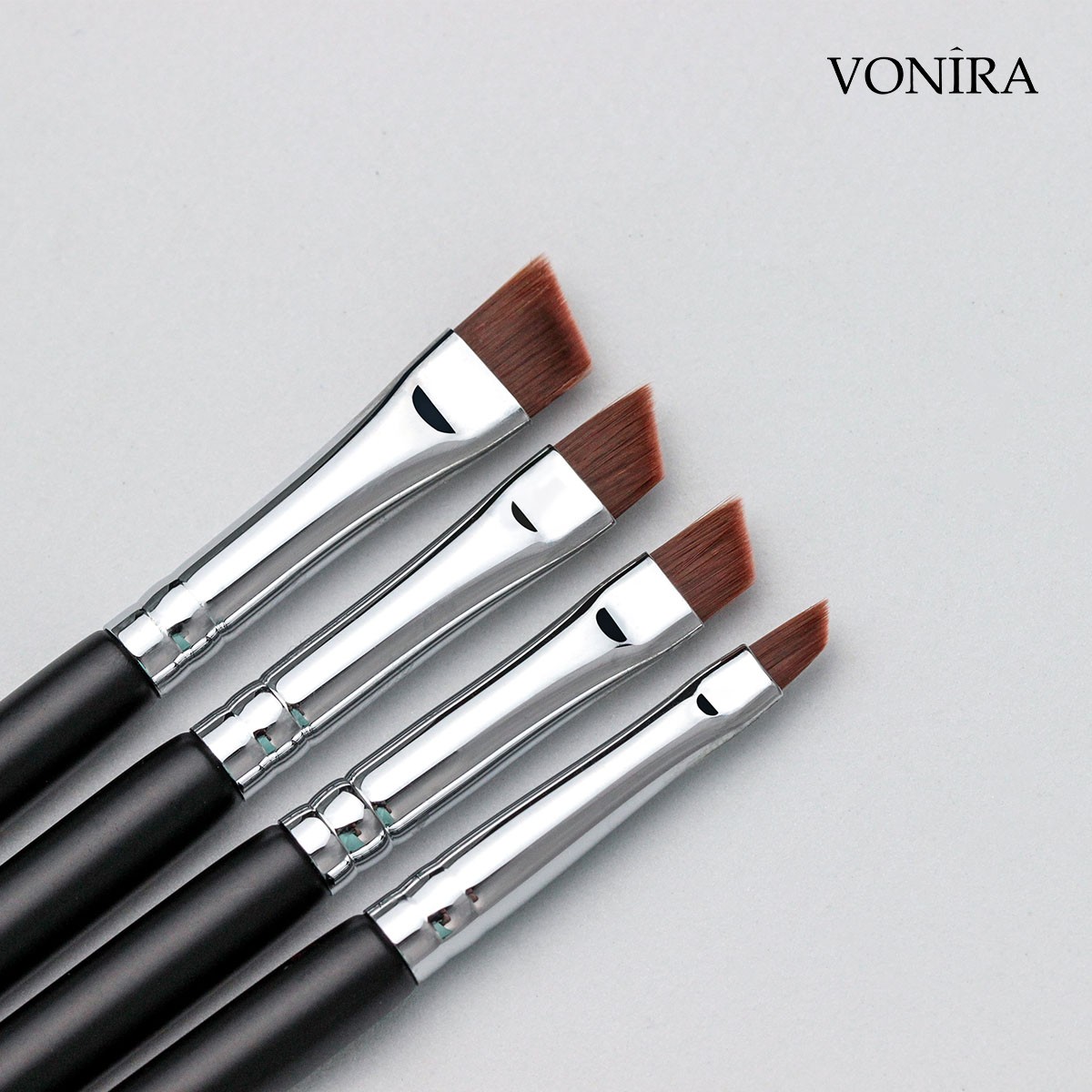 Vonira Beauty Precision Detail Eye Brush Set Custom Makeup Eyesahdow Eyebrow Eye Liner Tiny Basic Brushes Kit With Private Label