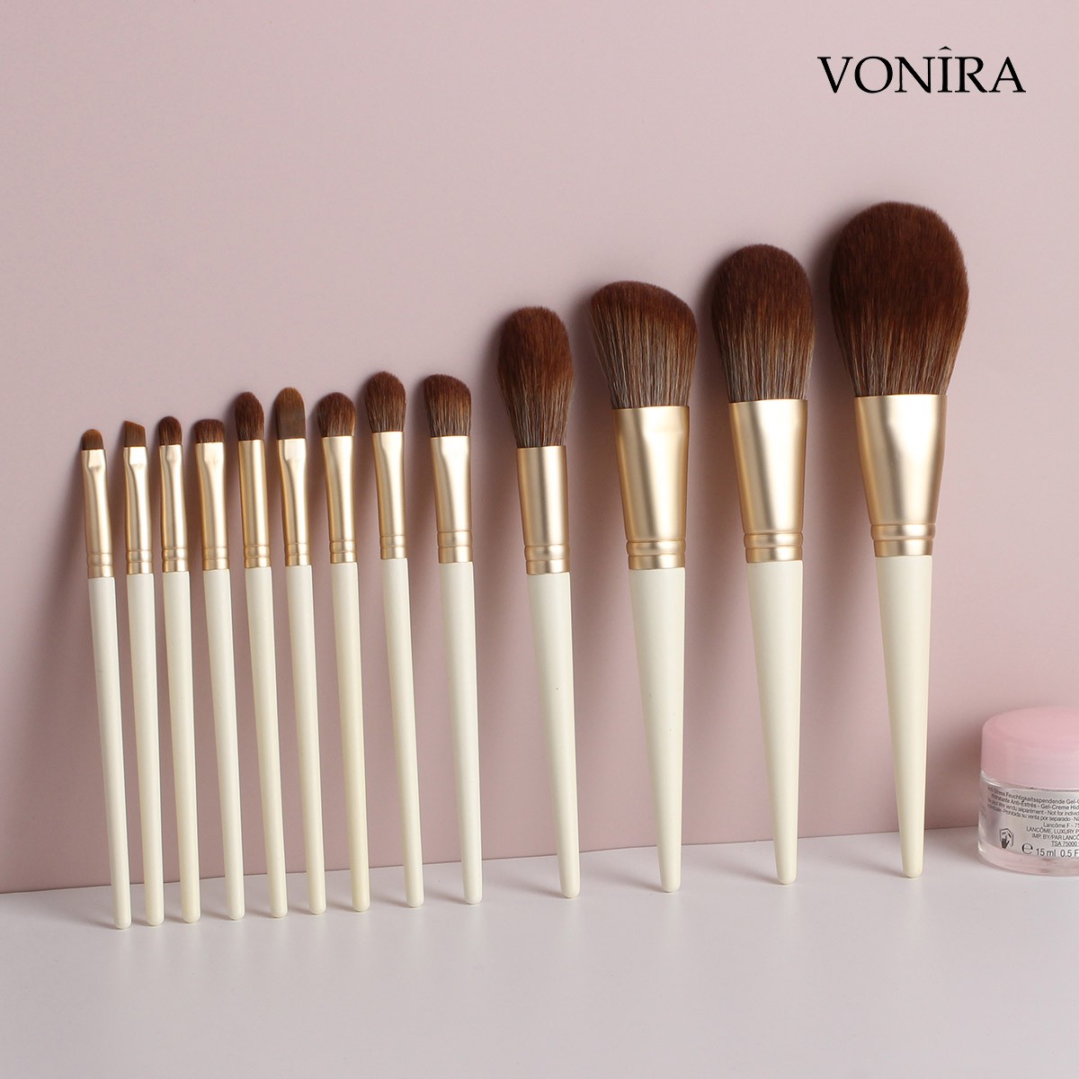 Professional 13pcs Makeup Brushes Set Highlighter Eyeshadow Blush Powder Blending Soft Fluffy Cosmetic Full Set Female Makeup Tools