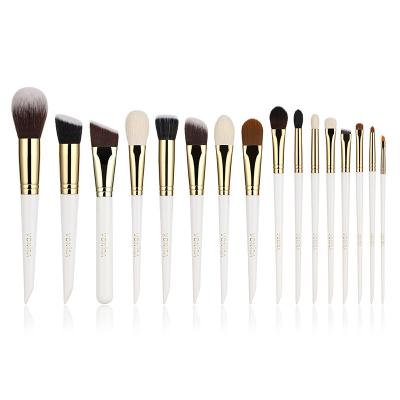 Professional White Gold Makeup Brushes Set Private Label OEM Make up Brushes Cosmetic Brushes Manufacturer
