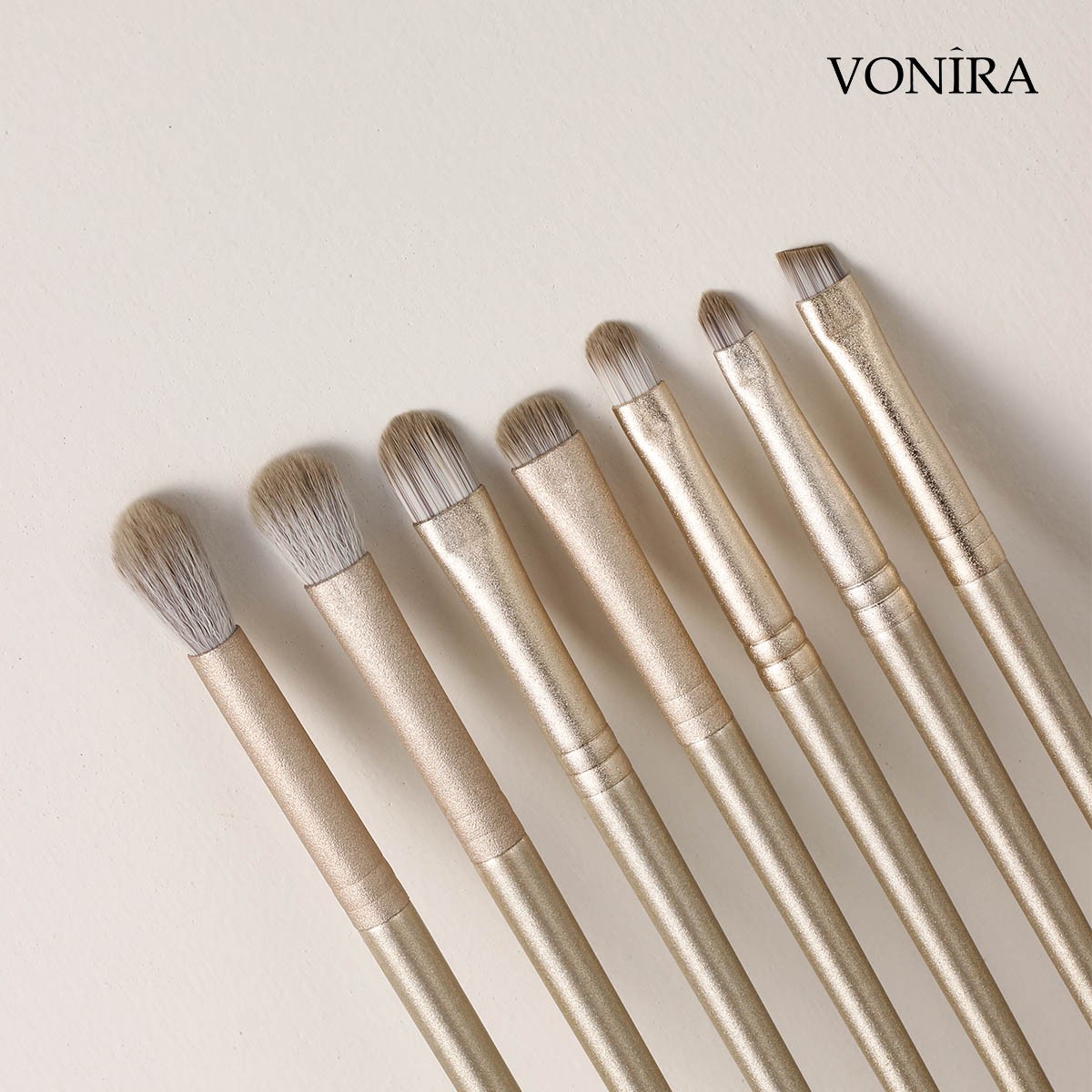 Speical Festival Holdiay 12 Pieces Champagne Gold Essential Makeup Brush Set