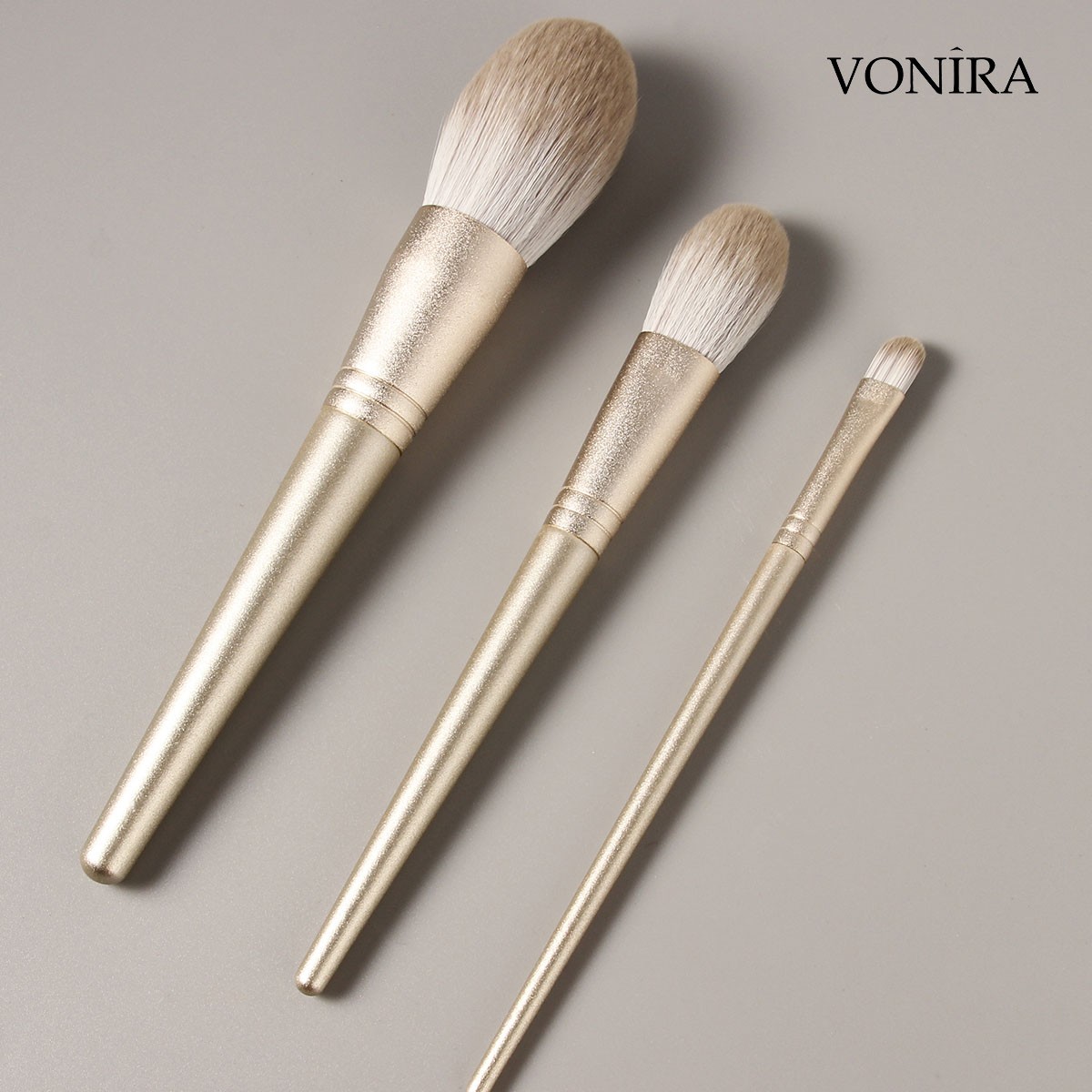 Speical Festival Holdiay 12 Pieces Champagne Gold Essential Makeup Brush Set