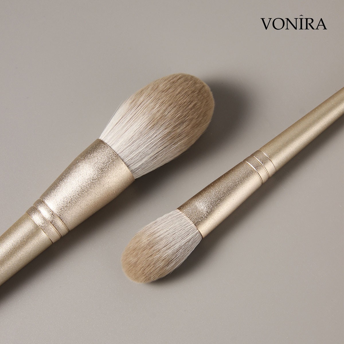 Speical Festival Holdiay 12 Pieces Champagne Gold Essential Makeup Brush Set