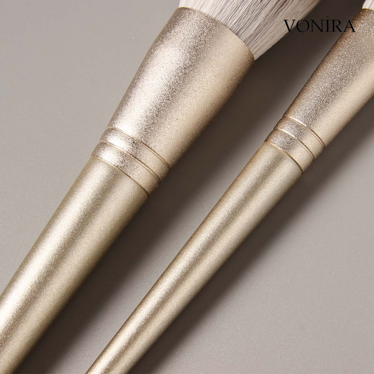 Speical Festival Holdiay 12 Pieces Champagne Gold Essential Makeup Brush Set