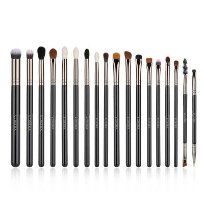 Vonira 18 PCs Natural Goat Hair Eye Makeup Eyeshadow Brushes Set Soft Synthetic Eye Blending Concealer Eyebrow Eyeliner Brush Kit