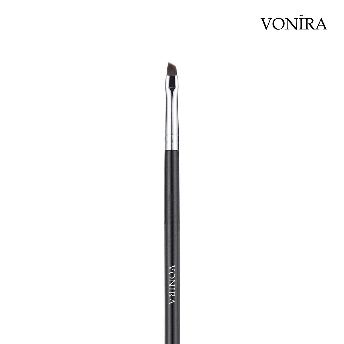 Vonira Beauty Eyeshadow Tiny Angle Liner Brush With Silver Copper Ferrule Black Handle Custom Private Label Service - Image 2