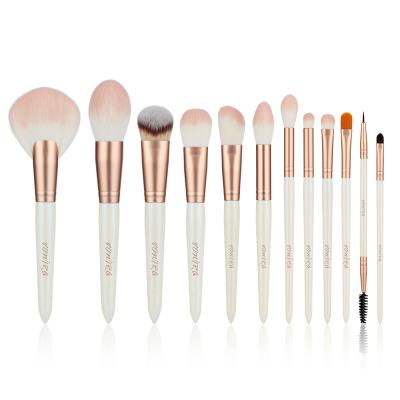 Vonira Beauty Face Powder Blush Foundation Highlighting Pink Cosmetic Brush Set with Custom Pink Storage Bag Available