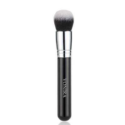 Vonira Beauty Facial Taklon Hair Deluxe Buffer Domed Foundation Brush With Crimp Copper Ferrule Custom Private Label OEM