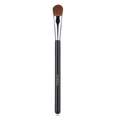 Vonira Beauty Factory Large Eyeshadow Makeup Brush With Silver Copper Ferrule Black Handle Custom Private Label Service