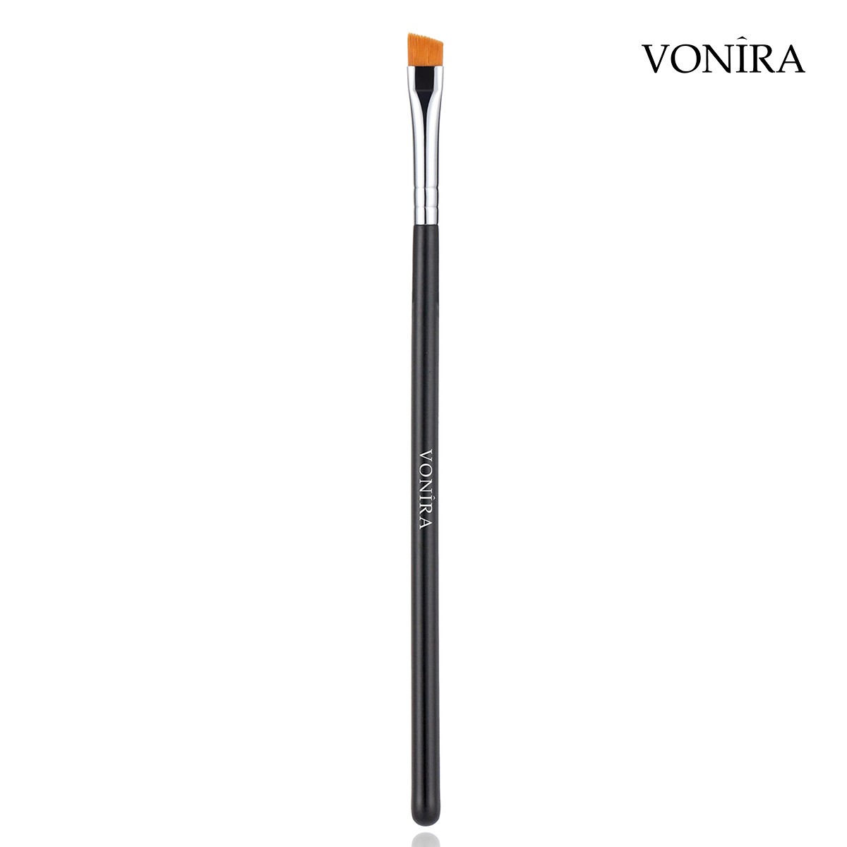 Vonira Beauty Factory Makeup Angled Wing Eye Liner Brow Gel Brush With Silver Copper Ferrule Custom Private Label Service - Image 3
