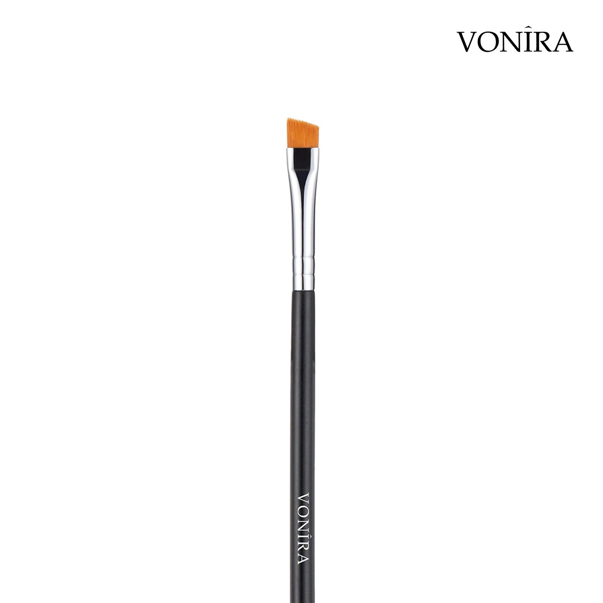 Vonira Beauty Factory Makeup Angled Wing Eye Liner Brow Gel Brush With Silver Copper Ferrule Custom Private Label Service - Image 4