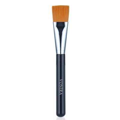 Vonira Beauty Factory Wholesale Flat Square Face Mask Brush With Silver Copper Black Handle Custom Private Label Service