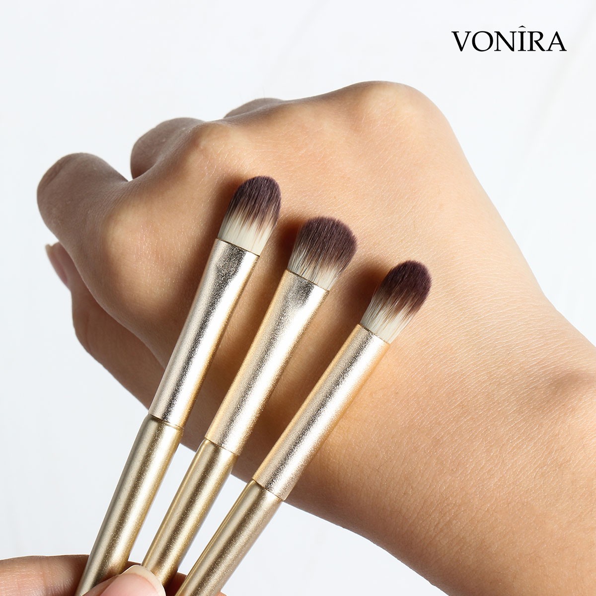 Vonira Beauty Fashion Holiday Season Gift Cosmetic Brushes Set 12 Pieces