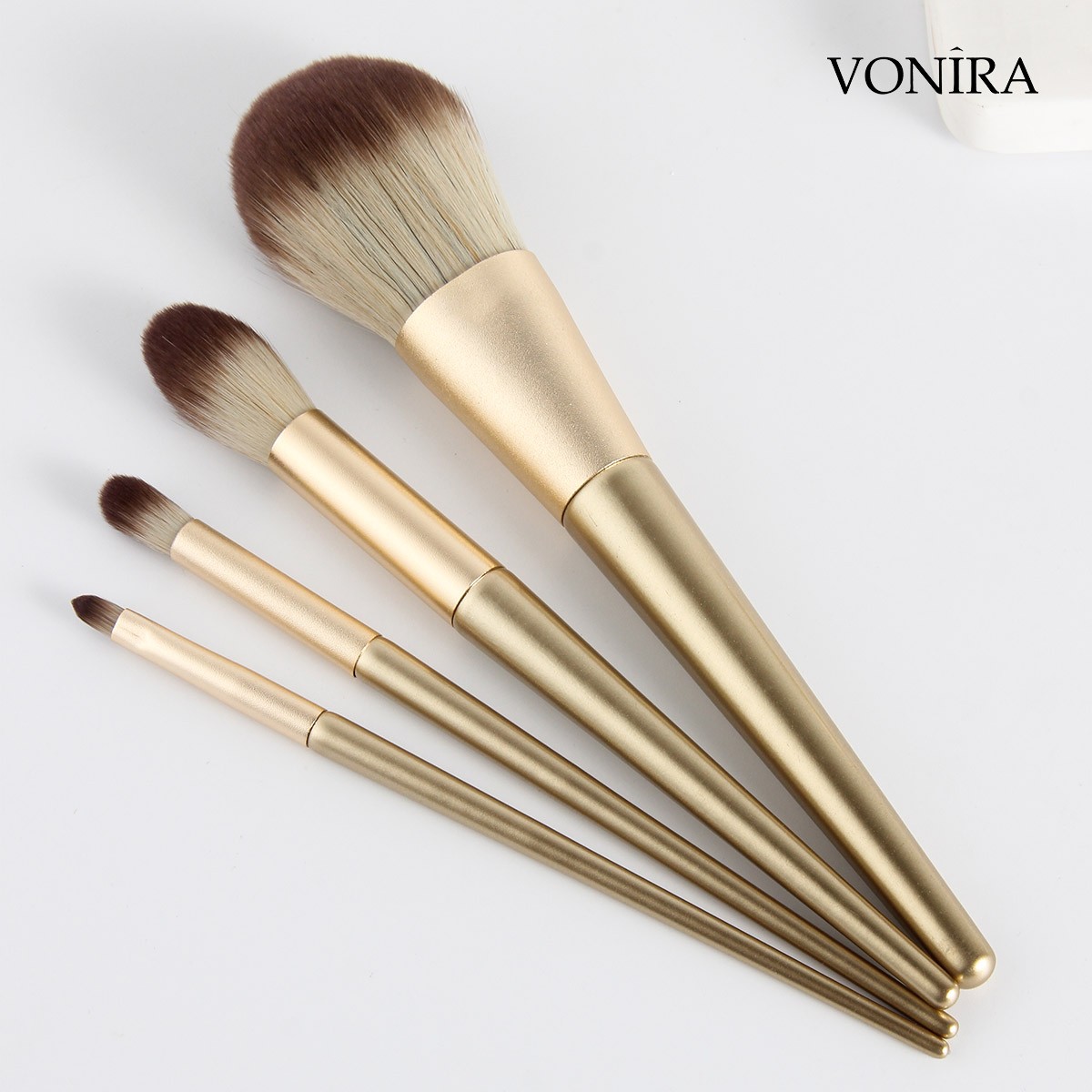Vonira Beauty Fashion Holiday Season Gift Cosmetic Brushes Set 12 Pieces