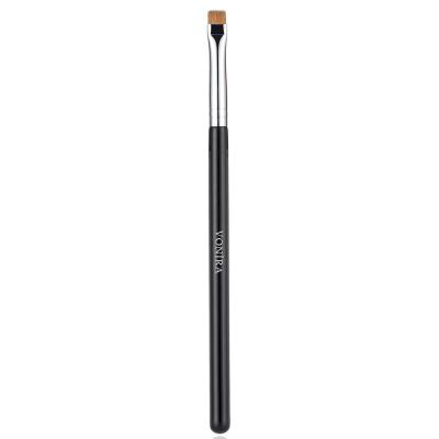Vonira Beauty Konlinsky Sable Hair Flat Liner Brush With Silver Copper Ferrule Black Handle Custom Private Label Service