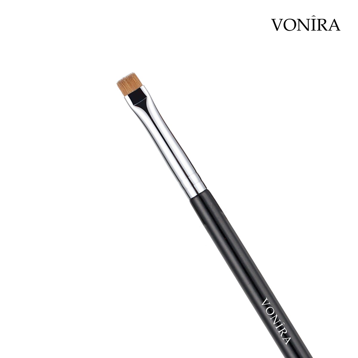 Vonira Beauty Konlinsky Sable Hair Flat Liner Brush With Silver Copper Ferrule Black Handle Custom Private Label Service - Image 4