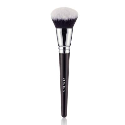 Vonira Beauty Large Makeup Buffer Foundation Cosmetic Brushes With Crimp Silver Brass Copper Ferrule