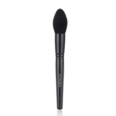 Vonira Beauty Luxury Large Tapered Face Brush With Matte Black Copper Ferrule Handle Custom Private Label Makeup Brushes