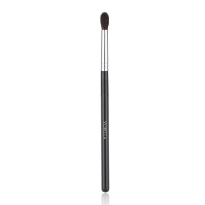 Vonira Beauty Luxury Makeup Artist 100% Pure Squirrel Hair Tapered Blending Brushes With Silver Copper Ferrule Black Handle Custom Private Label