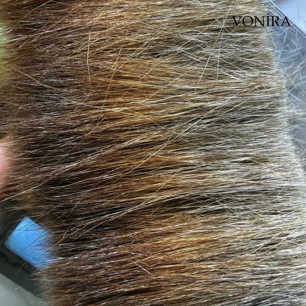Vonira Beauty Luxury Makeup Artist 100% Pure Squirrel Hair Tapered Blending Brushes With Silver Copper Ferrule Black Handle Custom Private Label