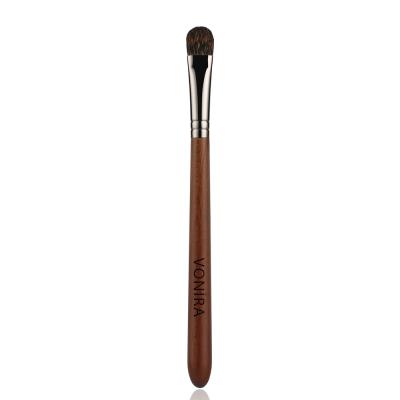Vonira Beauty Luxury Squirrel Hair Large Eye Shader Makeup Brush With Dark Copper Ferrule Wooden Handles