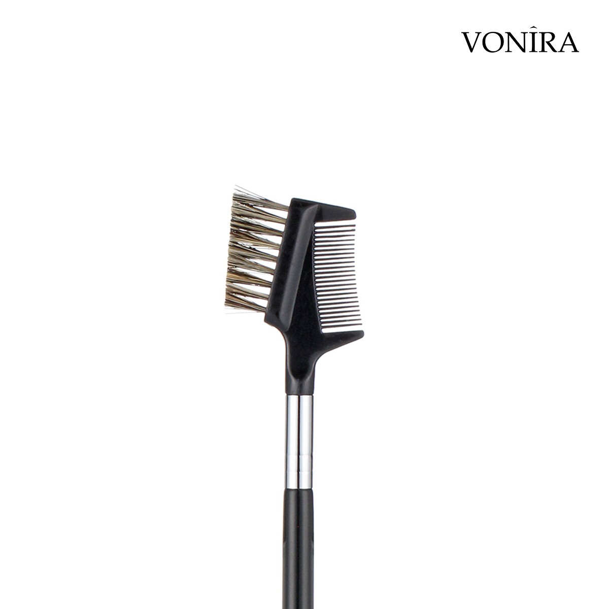 Vonira Beauty Makeup Double Head Eyelash Comb Brush With Silver Copper Ferrule Customer Logo Name OEM Private Label - Image 4