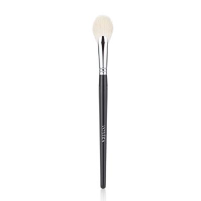 Vonira Beauty Makeup Oval Tapered Fan Highlighting Brush With Silver Copper Ferrule Custom Private Label Service