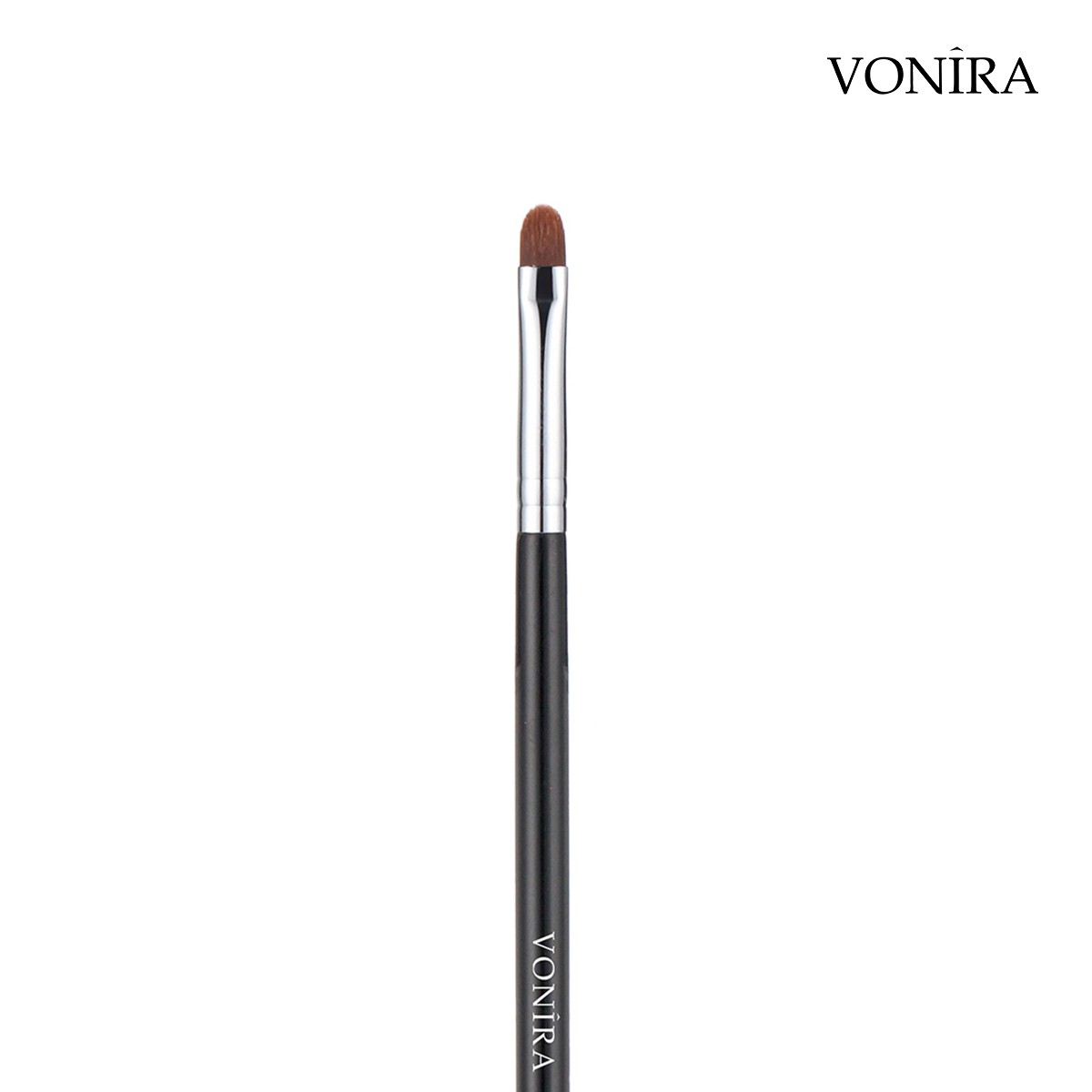 Vonira Beauty Makeup Pointed Precise Eyeliner Brush With Silver Copper Ferrule Black Handle Custom Private Label Service - Image 2