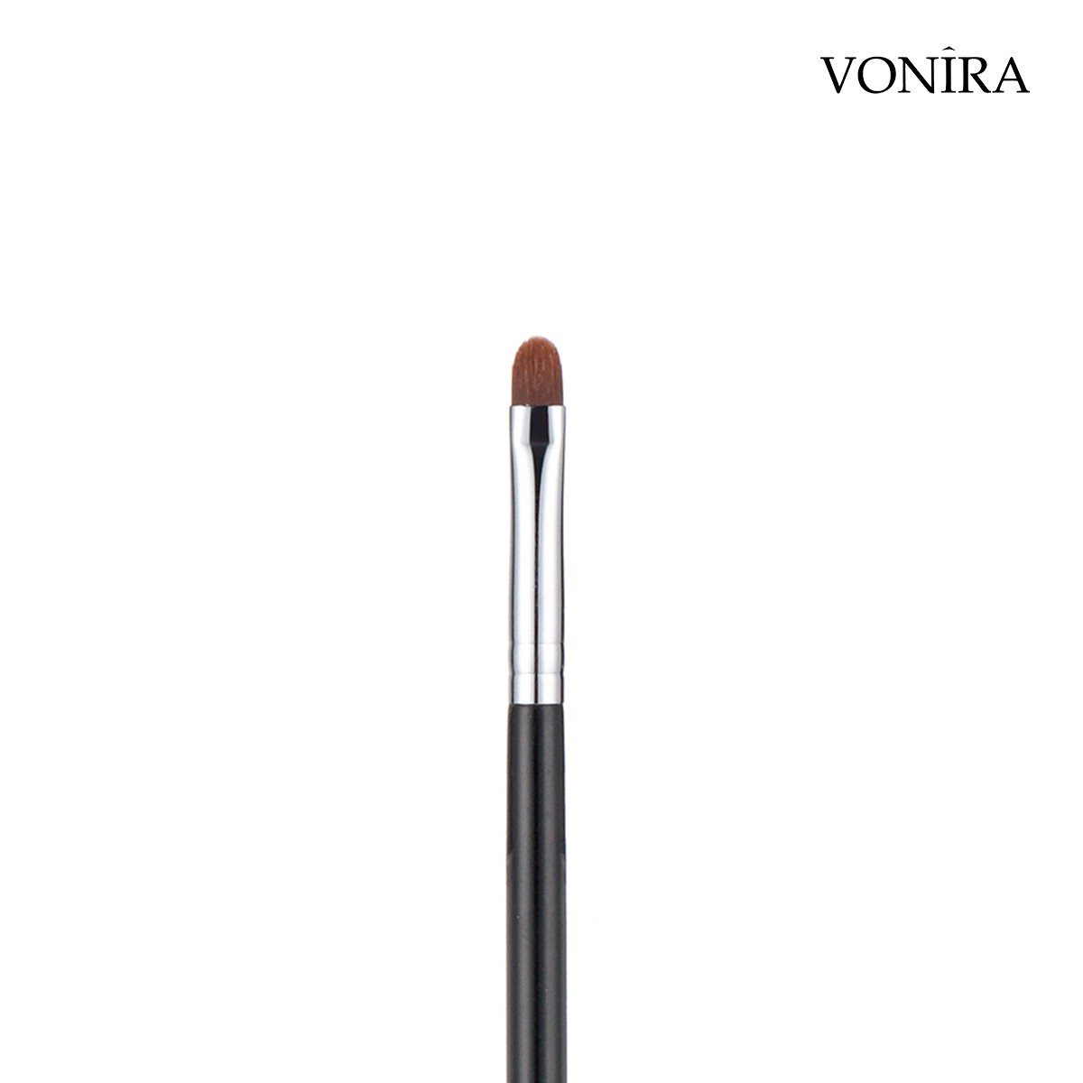 Vonira Beauty Makeup Pointed Precise Eyeliner Brush With Silver Copper Ferrule Black Handle Custom Private Label Service - Image 4