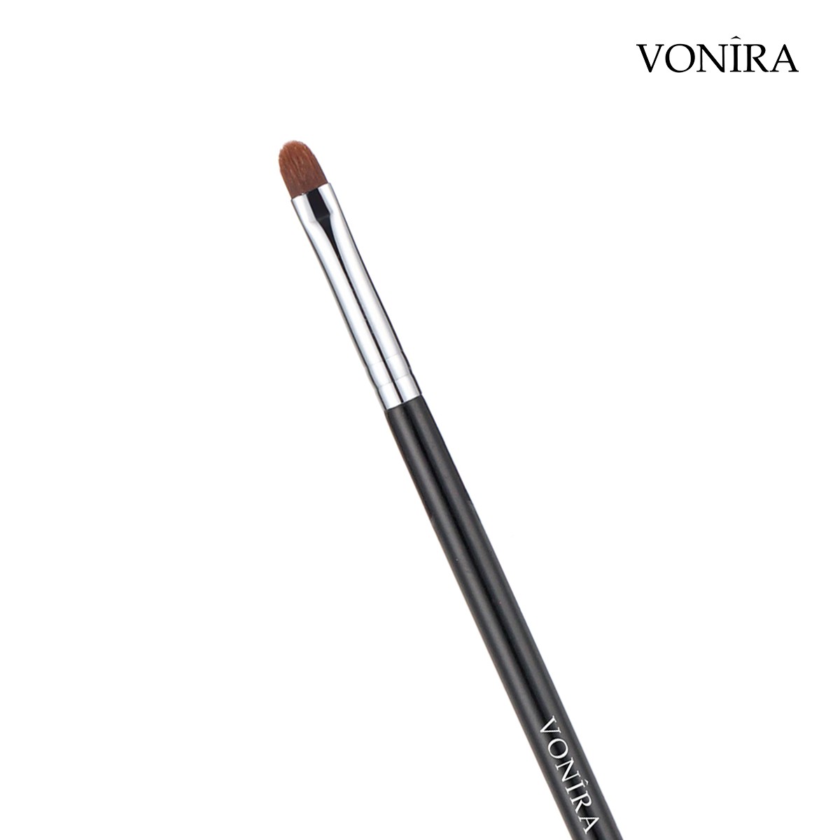 Vonira Beauty Makeup Pointed Precise Eyeliner Brush With Silver Copper Ferrule Black Handle Custom Private Label Service - Image 5