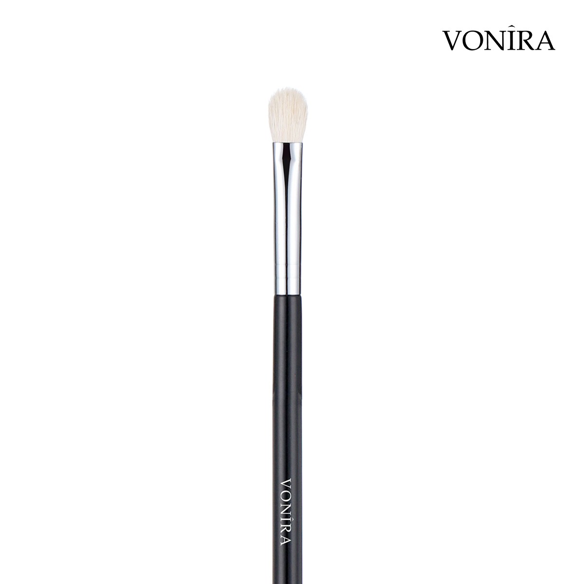 Vonira Beauty Makeup Pro Blending Fluff Eyeshadow Brush With Copper Ferrule Premium Natural White Goat Hair Class 5A+ - Image 2