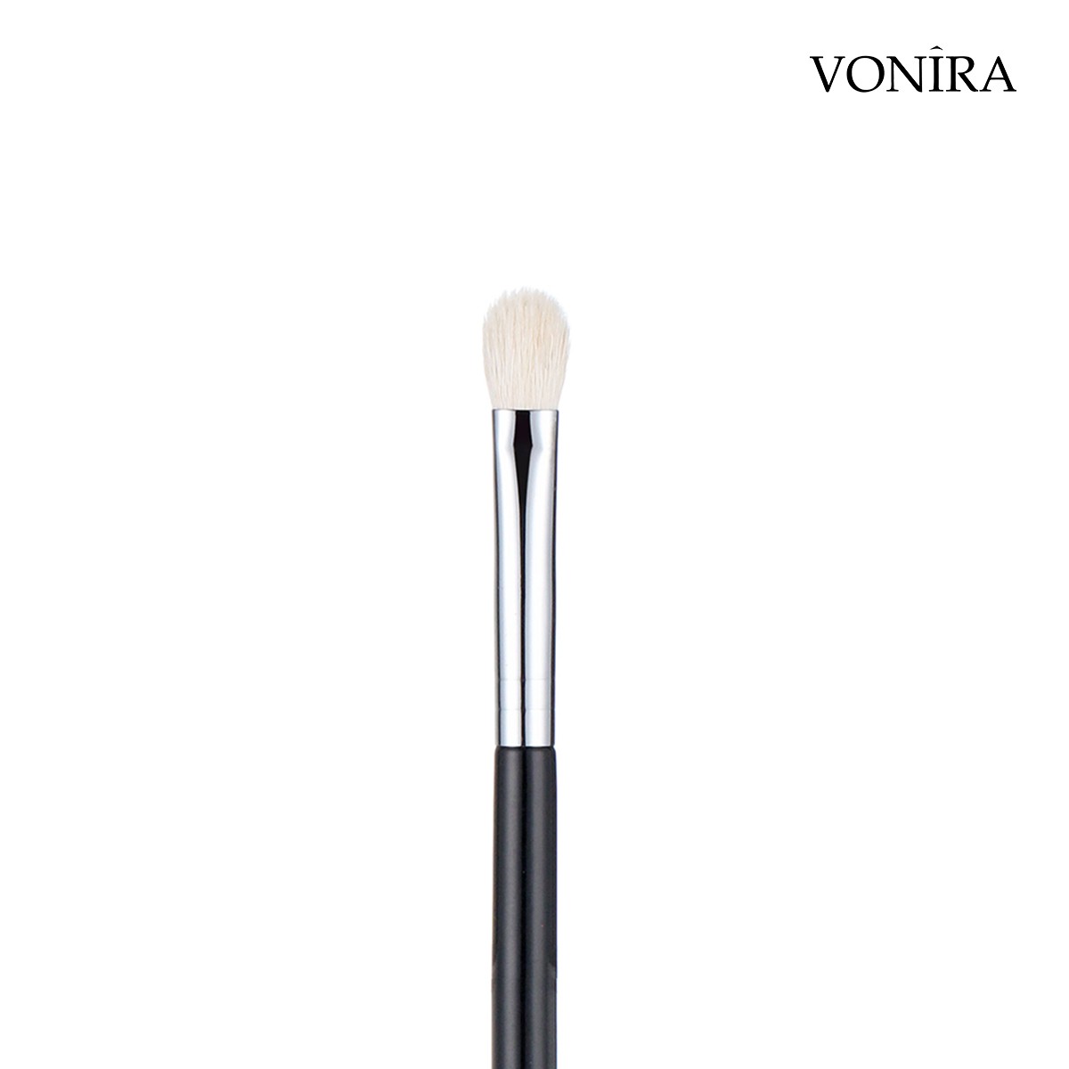 Vonira Beauty Makeup Pro Blending Fluff Eyeshadow Brush With Copper Ferrule Premium Natural White Goat Hair Class 5A+ - Image 4
