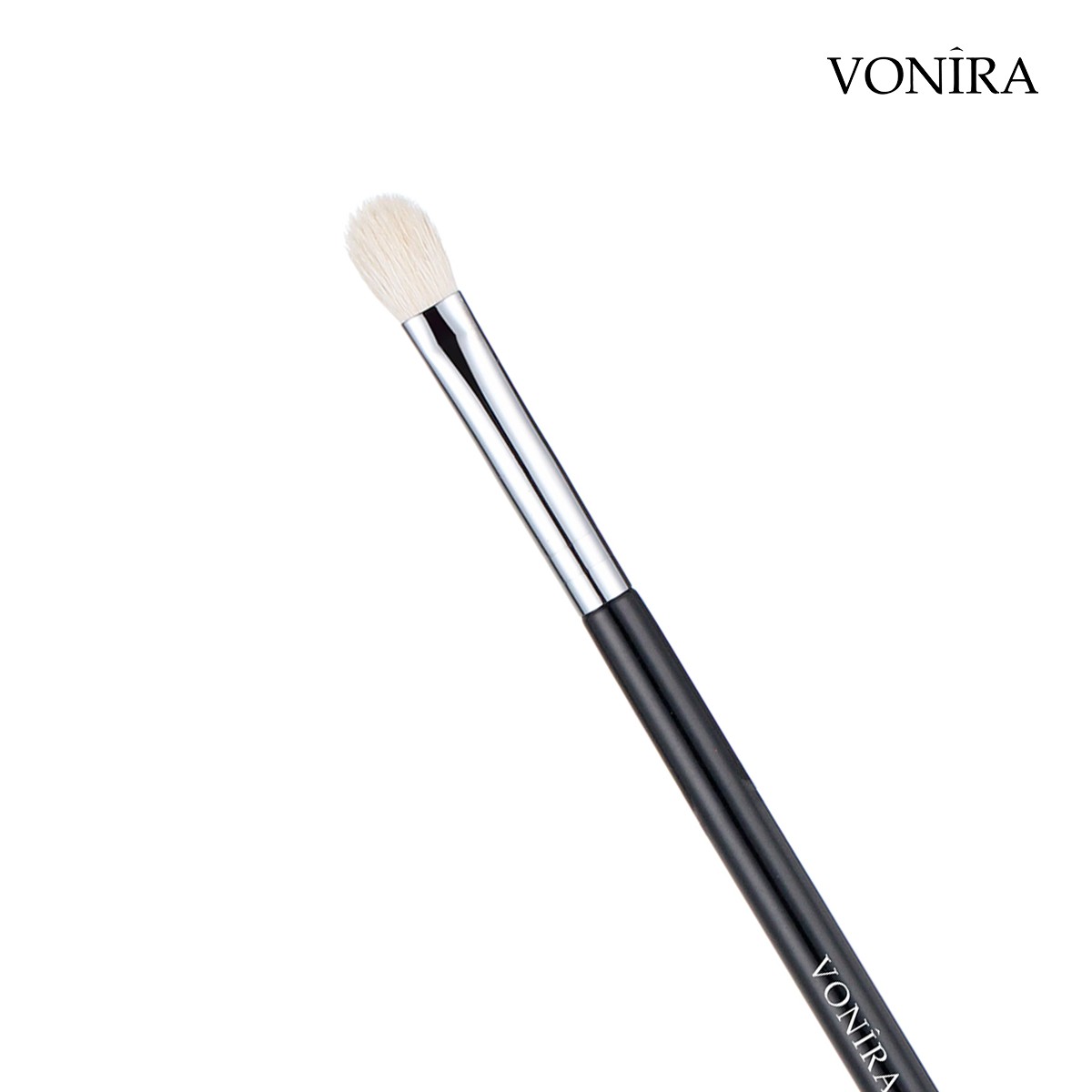 Vonira Beauty Makeup Pro Blending Fluff Eyeshadow Brush With Copper Ferrule Premium Natural White Goat Hair Class 5A+ - Image 5