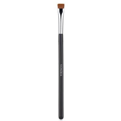 Vonira Beauty Precision Flat Sharp Firm Eyeliner Brush With Silver Copper Ferrul