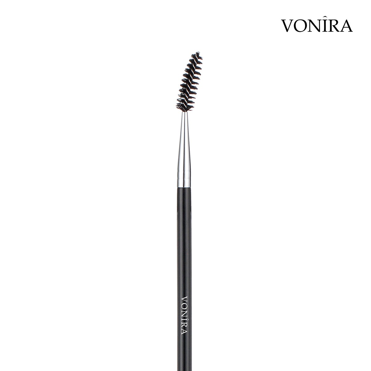 Vonira Beauty Pro Eye Brow Mascara Screw Spoolie Lash Brush With Silver Copper Ferrule Black Handle Custom Private Label Service - Image 2