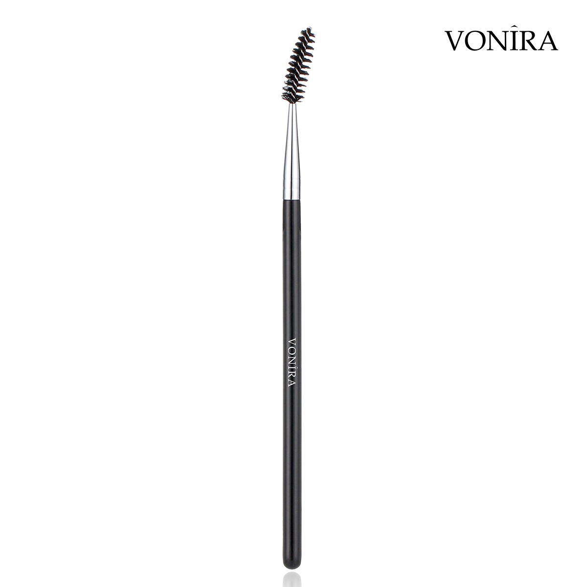 Vonira Beauty Pro Eye Brow Mascara Screw Spoolie Lash Brush With Silver Copper Ferrule Black Handle Custom Private Label Service - Image 3