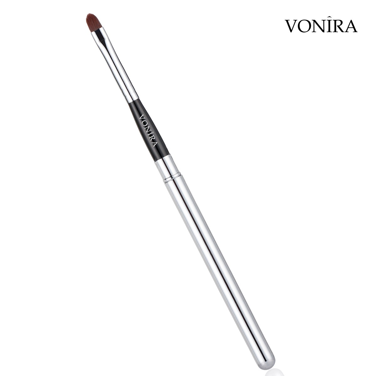 Vonira Beauty Pro Retractable Lip Make Up Brush With Silver Copper Ferrule Custom Private Label Service - Image 4