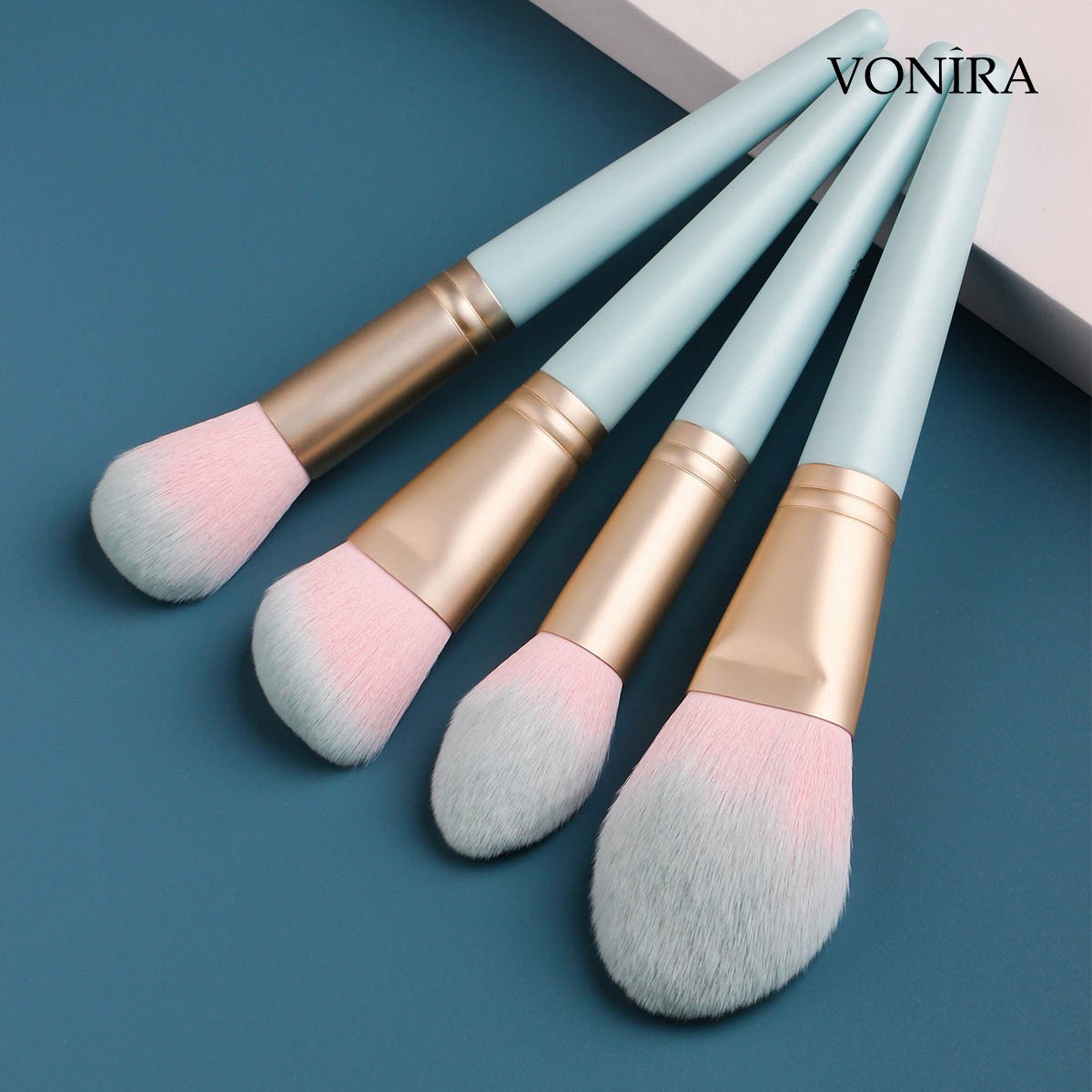 Vonira Beauty Professional 14 Pieces Corn Fiber Makeup Brushes Set